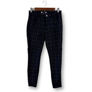 Kut from the‎ Kloth Donna Skinny black and gray plaid size 6